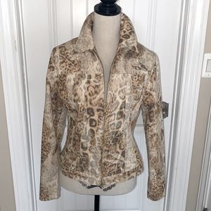 Dana Buchman Animal Print Jacket Size 6